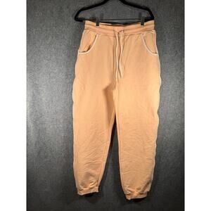 Tiger Mist‎ Joggers Women XL Apricot Stretch Pull On Sweatpants Cozy Lounge NWT